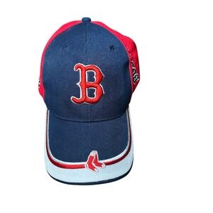 Boston‎ Red Sox Baseball Cap Navy Red Embroidered Cotton Adjustable OSFM